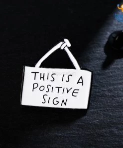 Bigsmall_piu All Of It Positive Sign Lapel Pin