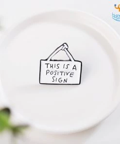 Bigsmall_piu All Of It Positive Sign Lapel Pin