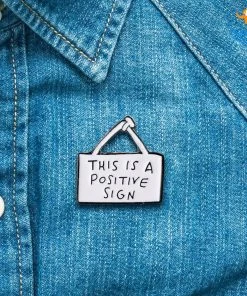 Bigsmall_piu All Of It Positive Sign Lapel Pin