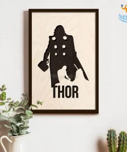 Bigsmall_cc Thor Engraved Wooden Frame