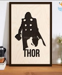Bigsmall_cc Thor Engraved Wooden Frame