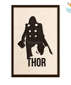 Bigsmall_cc Thor Engraved Wooden Frame