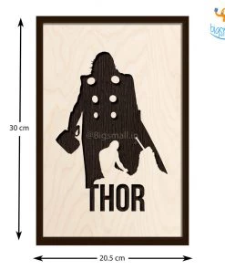 Bigsmall_cc Thor Engraved Wooden Frame