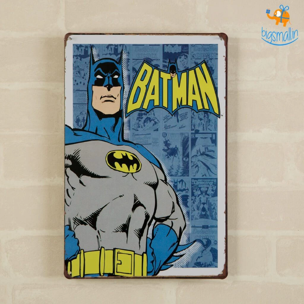 AmyLi Vintage Batman Tin Hanging Board All Of It
