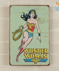 AmyLi Wonder Woman Metal Hanging Board