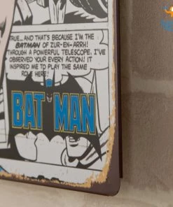 AmyLi Vintage Batman Tin Hanging Board All Of It