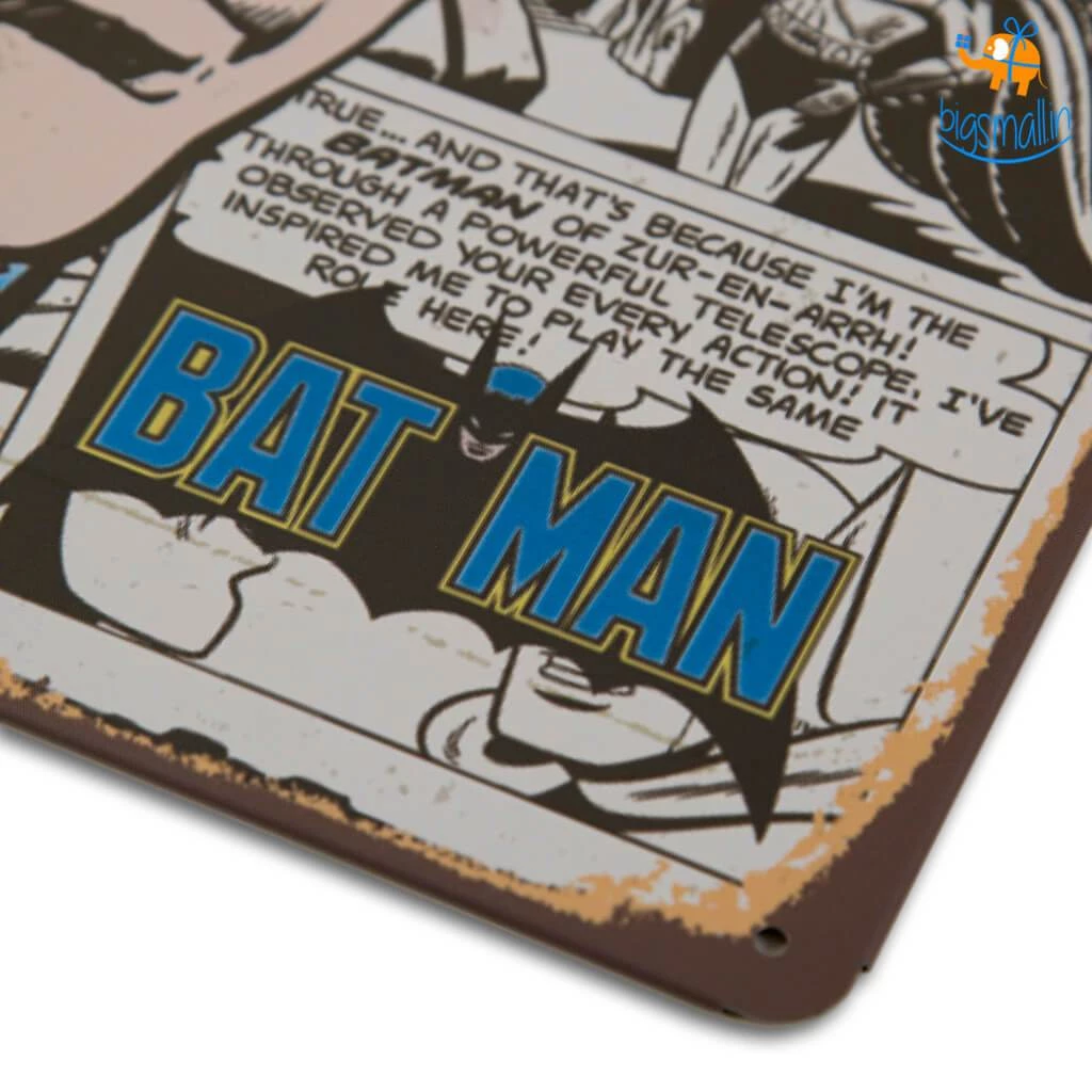 AmyLi Vintage Batman Tin Hanging Board All Of It