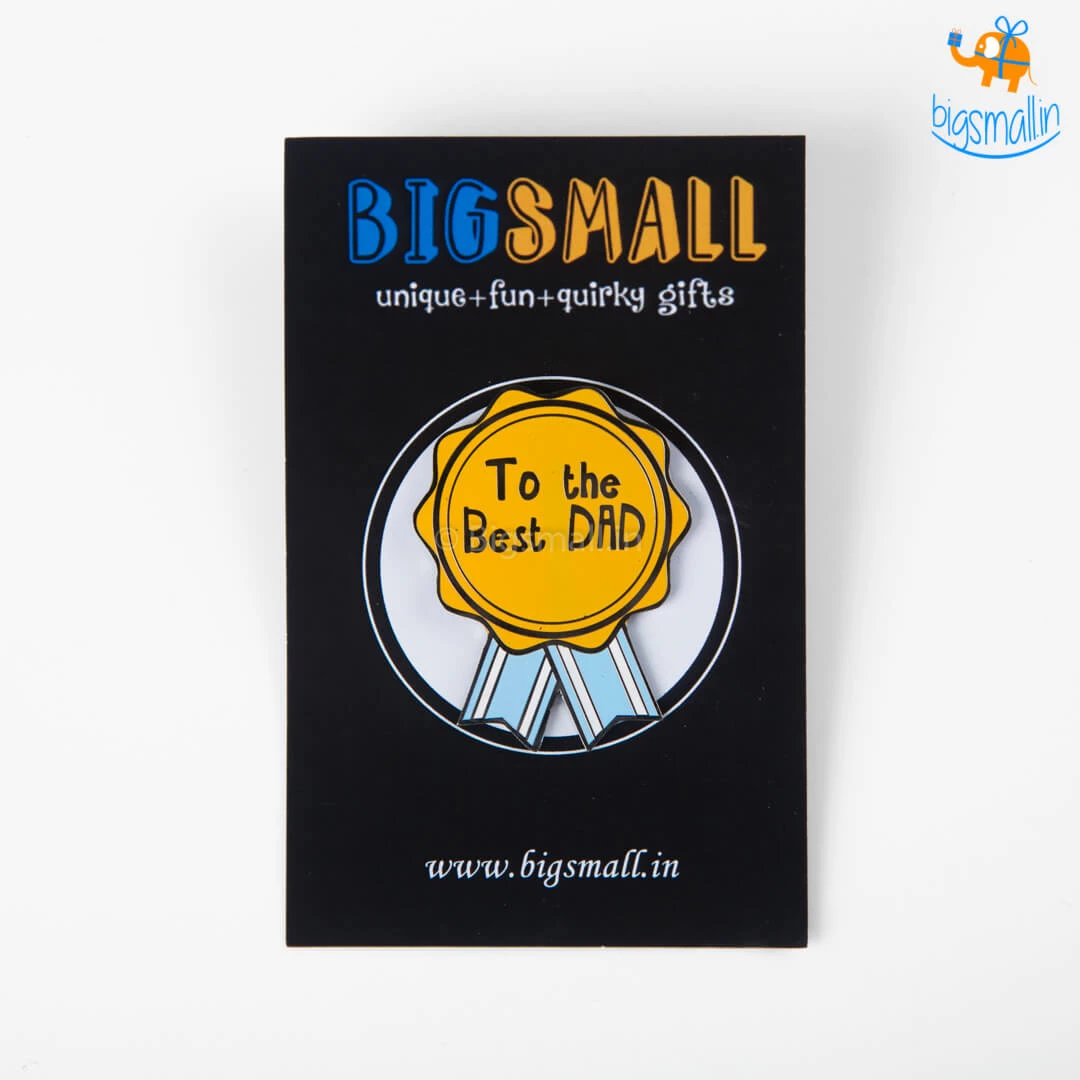 Bigsmall_piu Best Dad Lapel Pin