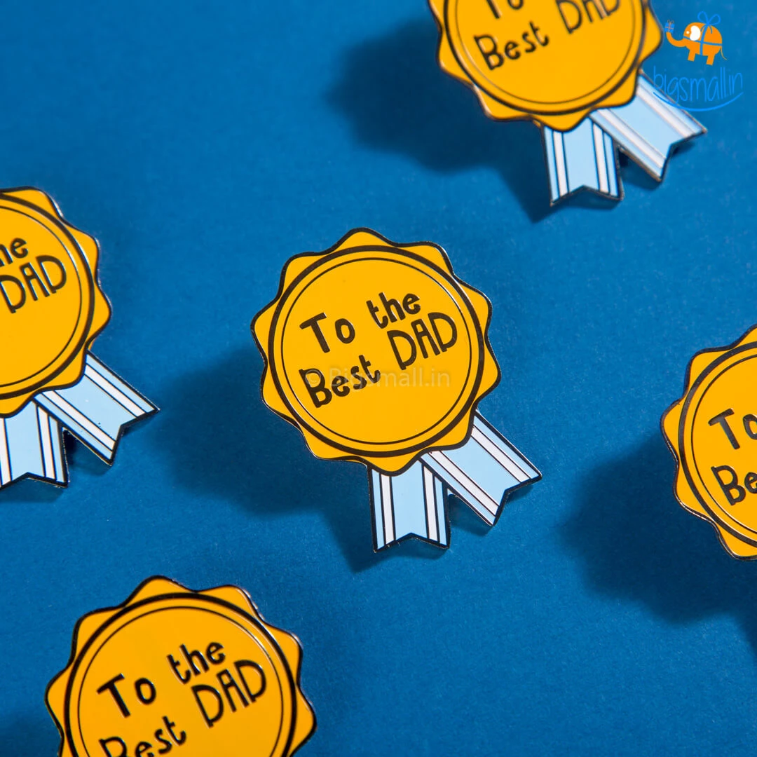 Bigsmall_piu Best Dad Lapel Pin