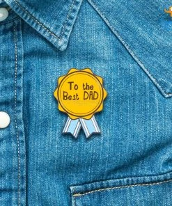 Bigsmall_piu Best Dad Lapel Pin