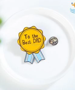 Bigsmall_piu Best Dad Lapel Pin
