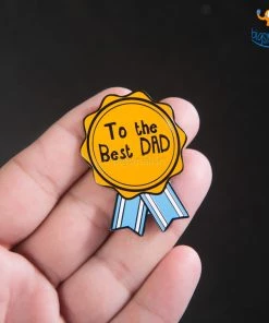Bigsmall_piu Best Dad Lapel Pin