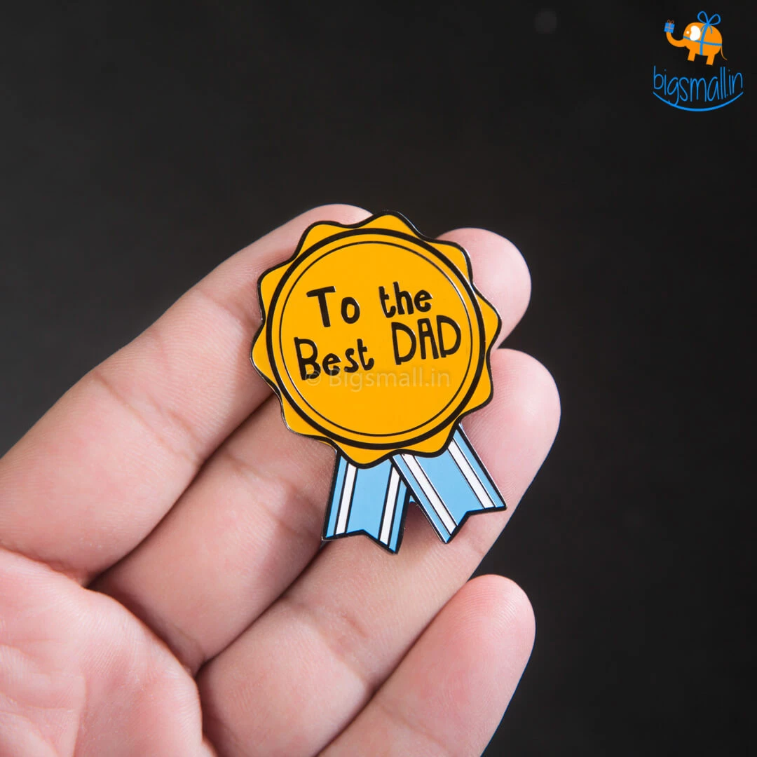 Bigsmall_piu Best Dad Lapel Pin
