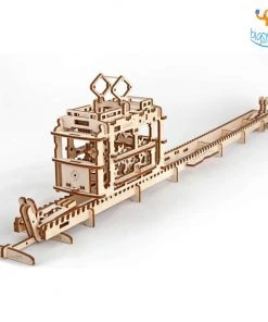 Ugears Tram On Rails Mechanical Model All Of It