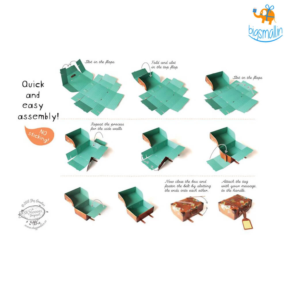 Sky Goodies All Of It DIY Mini Travel Suitcase Box - Set Of 2