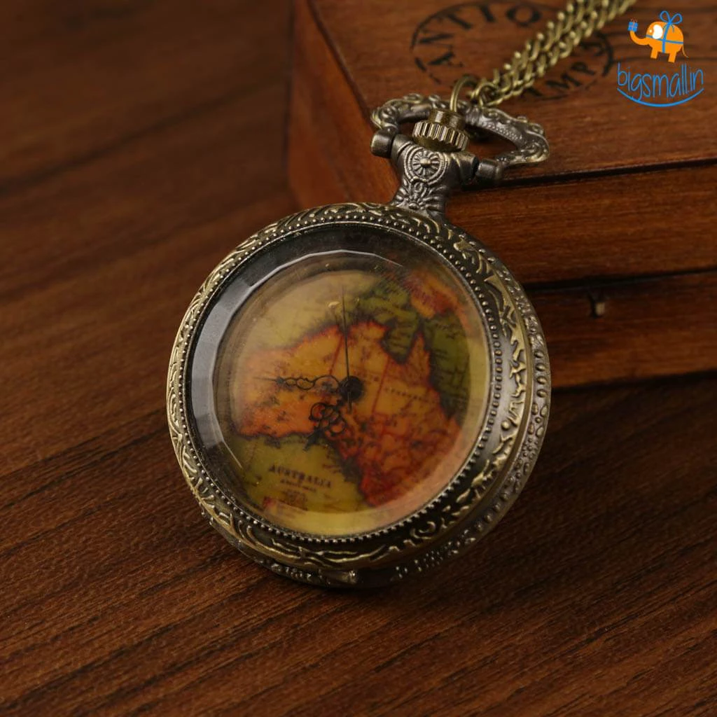 AmyLi Father's Day Vintage Traveller's Pocket Watch