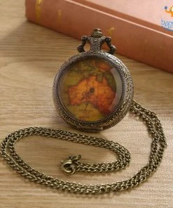 AmyLi Father's Day Vintage Traveller's Pocket Watch
