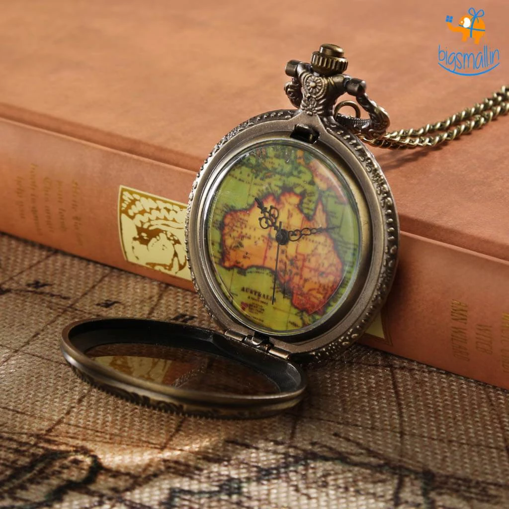 AmyLi Father's Day Vintage Traveller's Pocket Watch