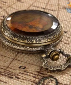 AmyLi Father's Day Vintage Traveller's Pocket Watch