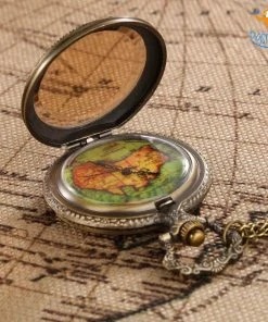 AmyLi Father's Day Vintage Traveller's Pocket Watch