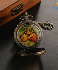 AmyLi Father's Day Vintage Traveller's Pocket Watch
