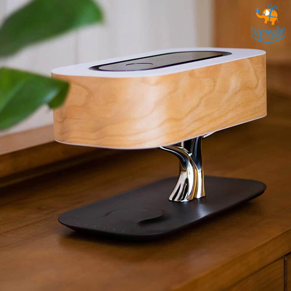 Coral Tree Father's Day Bonsai Bluetooth Speaker Lamp With Wireless Charging Pad