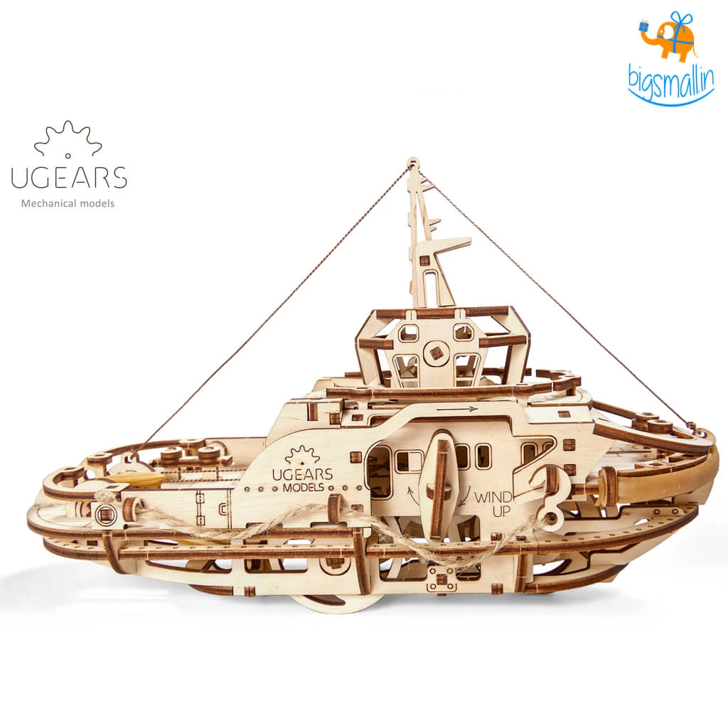 Ugears Tugboat Mechanical Model Construction Kit All Of It