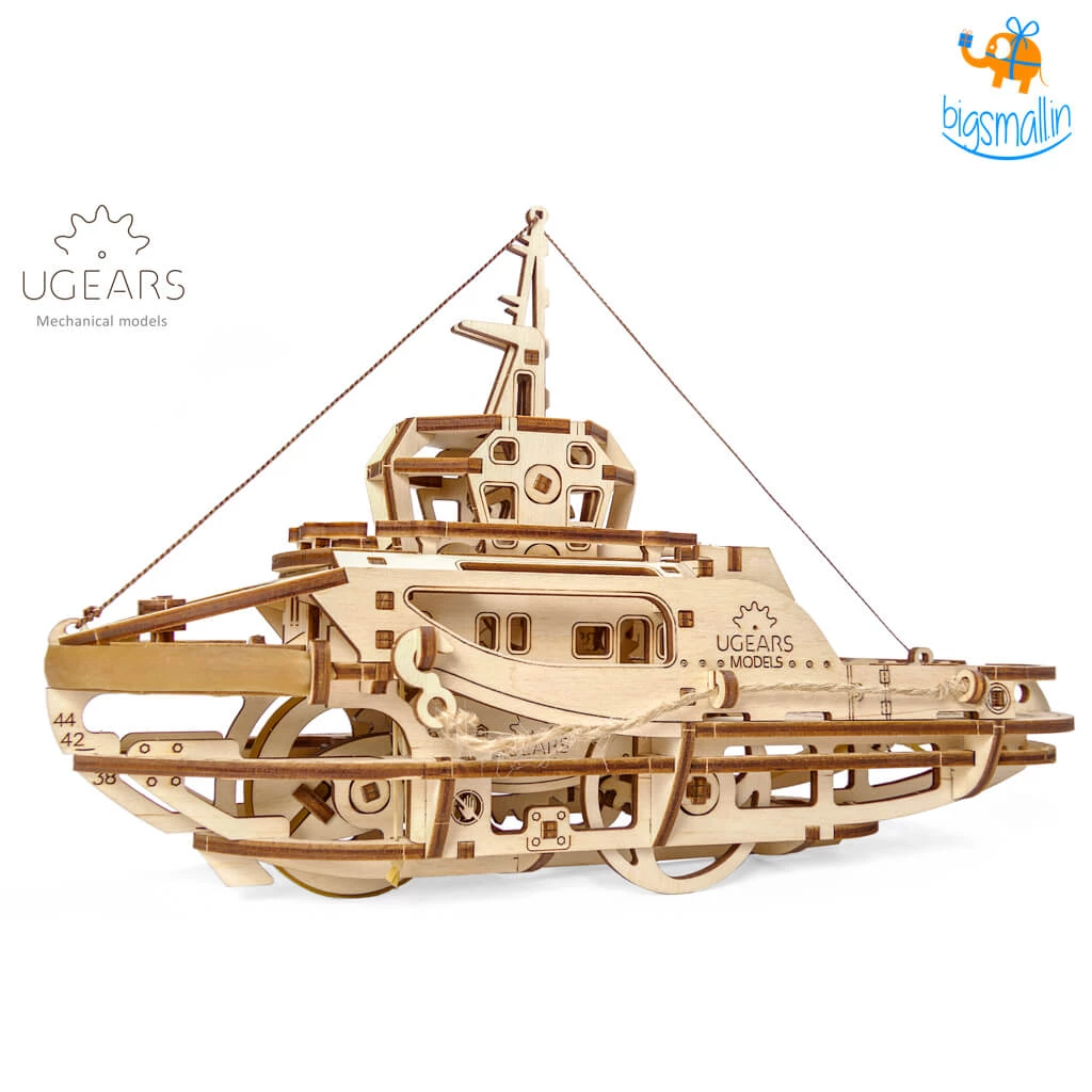Ugears Tugboat Mechanical Model Construction Kit All Of It