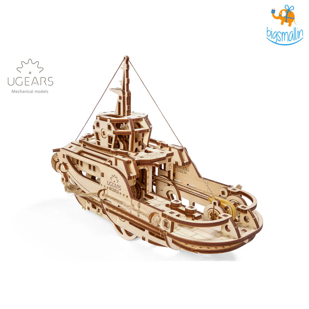 Ugears Tugboat Mechanical Model Construction Kit All Of It