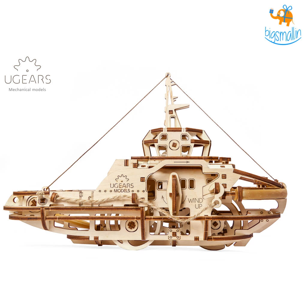 Ugears Tugboat Mechanical Model Construction Kit All Of It