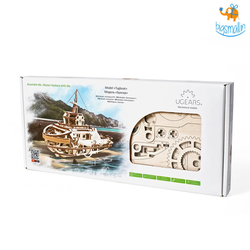 Ugears Tugboat Mechanical Model Construction Kit All Of It
