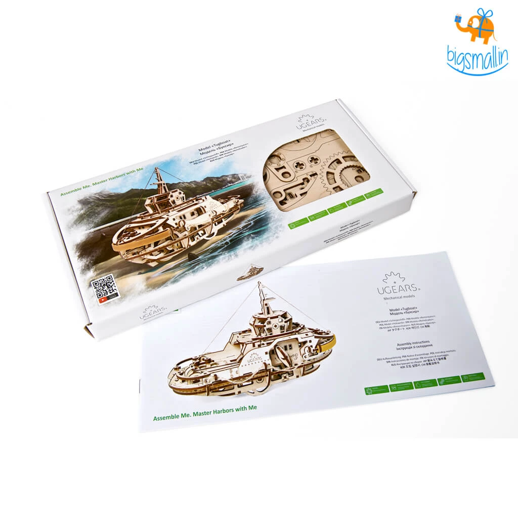 Ugears Tugboat Mechanical Model Construction Kit All Of It