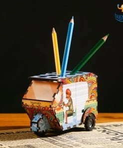 Ascetic Father's Day Pop Art Rickshaw Pen Stand