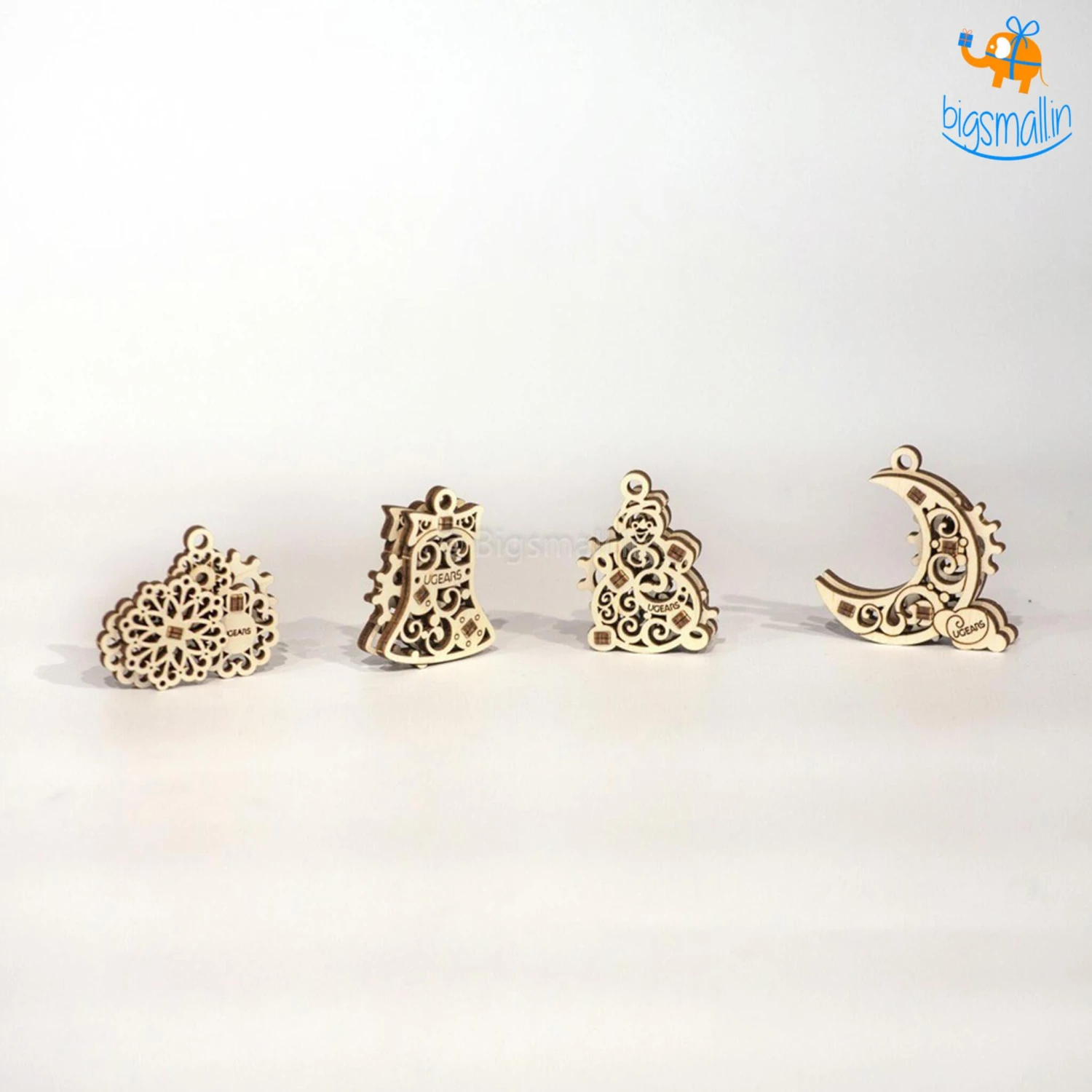 Ugears U-Fidgets Gearsmas Puzzle - Set Of 4 All Of It