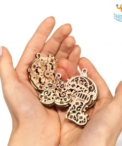 Ugears All Of It U-Fidgets Christmas Ornaments Puzzle - Set Of 4
