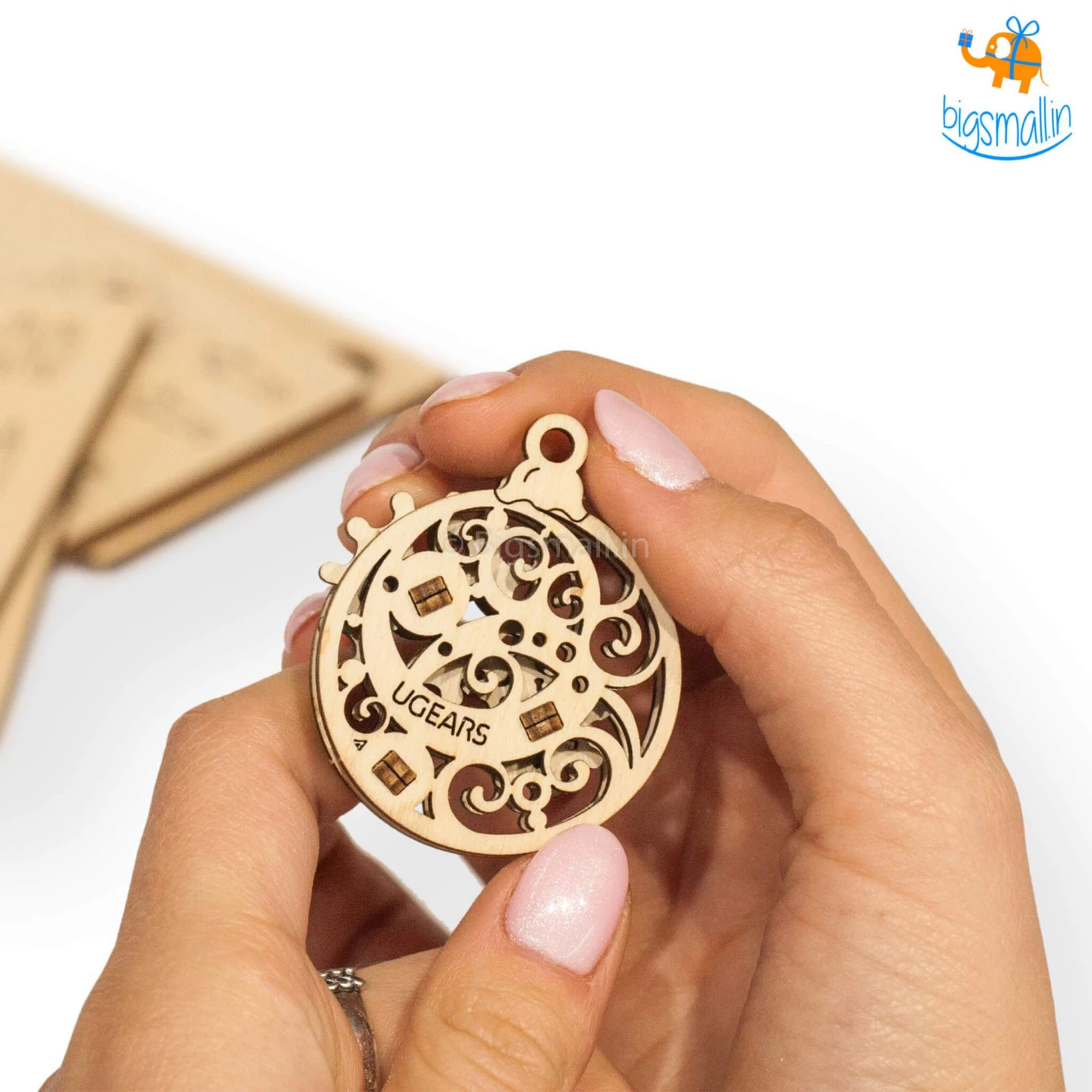 Ugears All Of It U-Fidgets Christmas Ornaments Puzzle - Set Of 4