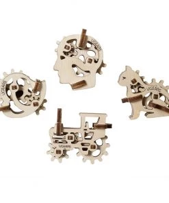 Ugears U-Fidgets Tribiks Puzzle - Set Of 4 All Of It