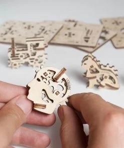 Ugears U-Fidgets Tribiks Puzzle - Set Of 4 All Of It