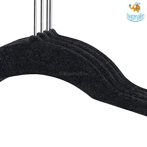 Akshay Mumbai Importer Multi-layer Cloth Hanger (Black)