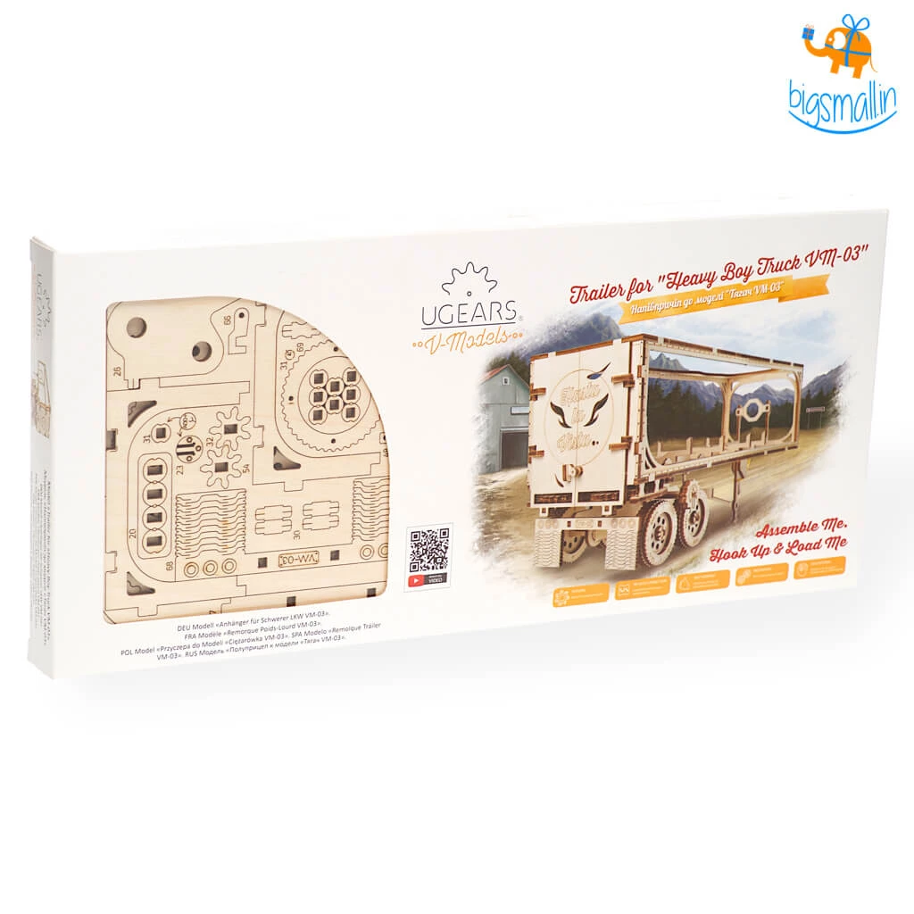 Ugears Heavy Boy Truck Trailer VM-03 Mechanical Model All Of It