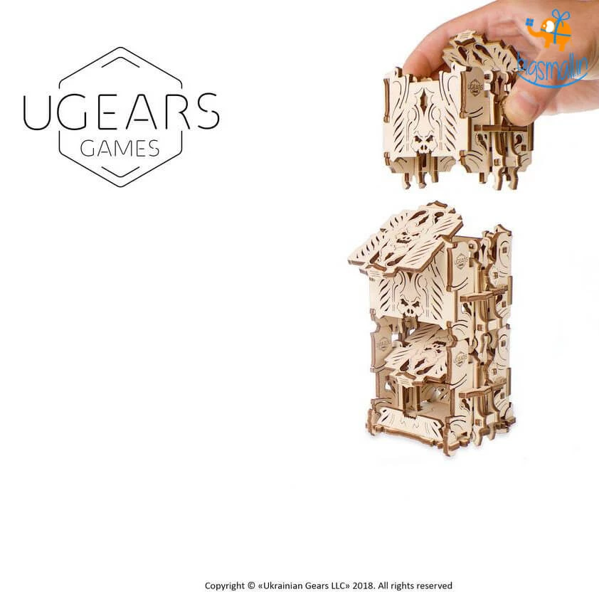 Ugears Modular Dice Tower Mechanical Model All Of It