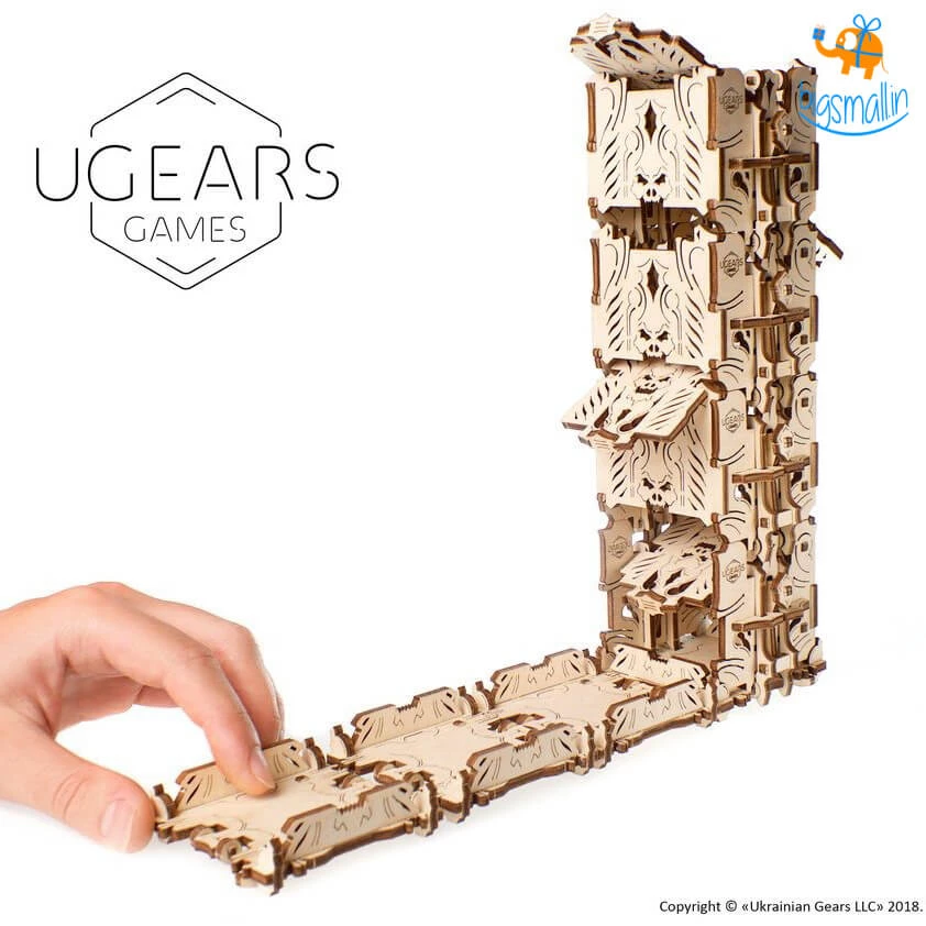 Ugears Modular Dice Tower Mechanical Model All Of It