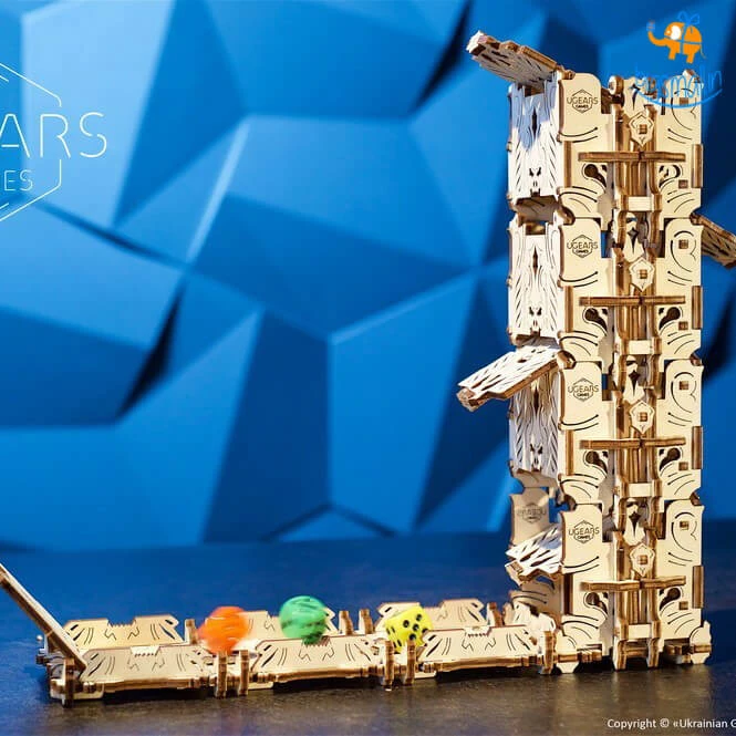 Ugears Modular Dice Tower Mechanical Model All Of It