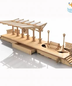Ugears Railway Platform Mechanical Model