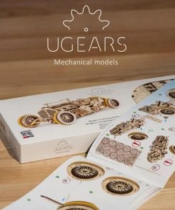 Ugears U-9 Grand Prix Car Mechanical Puzzle All Of It