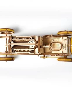 Ugears U-9 Grand Prix Car Mechanical Puzzle All Of It