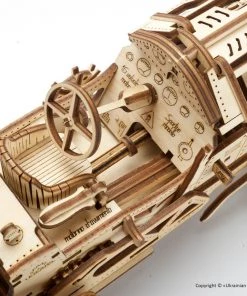 Ugears U-9 Grand Prix Car Mechanical Puzzle All Of It