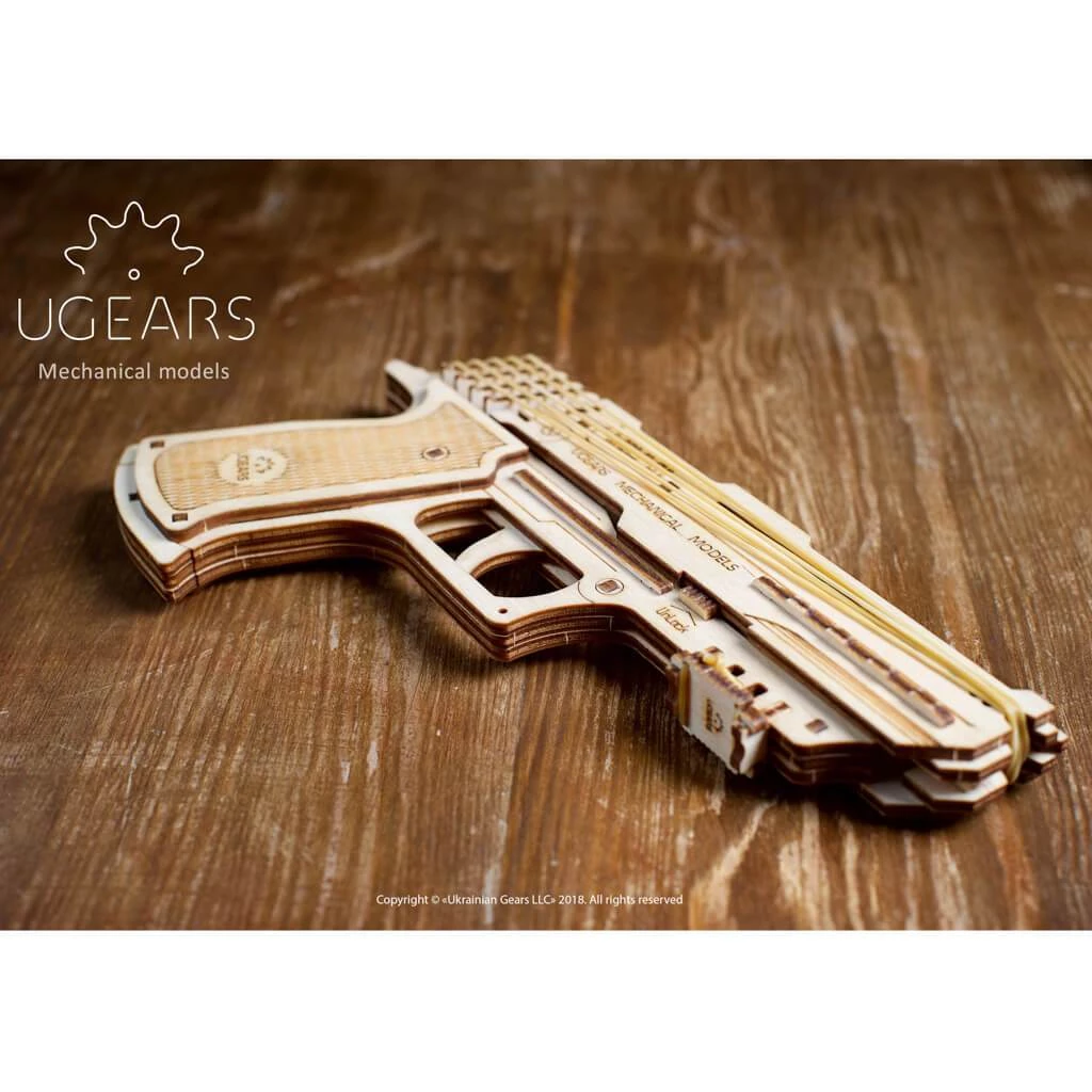 Ugears Handgun Mechanical Puzzle All Of It