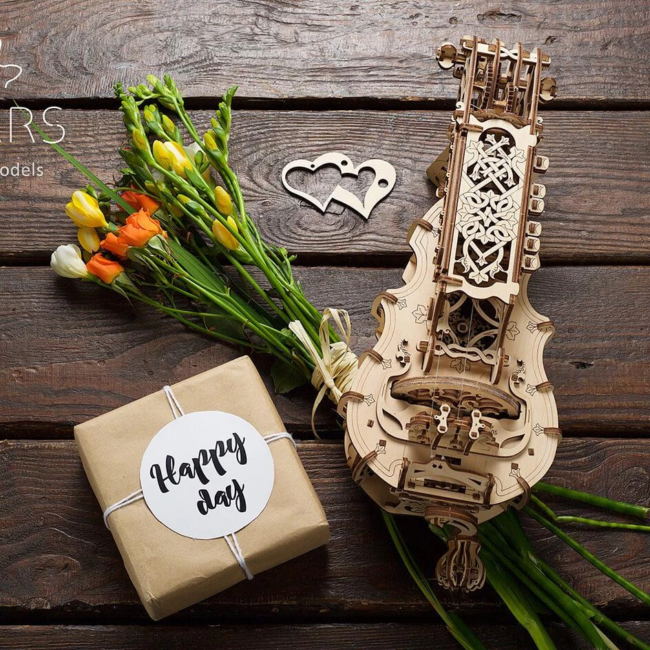 Ugears Hurdy-Gurdy Mechanical Model All Of It