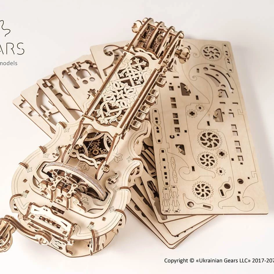 Ugears Hurdy-Gurdy Mechanical Model All Of It
